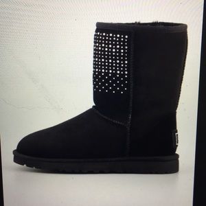 Black bling rhinestone size 7 UGG boots